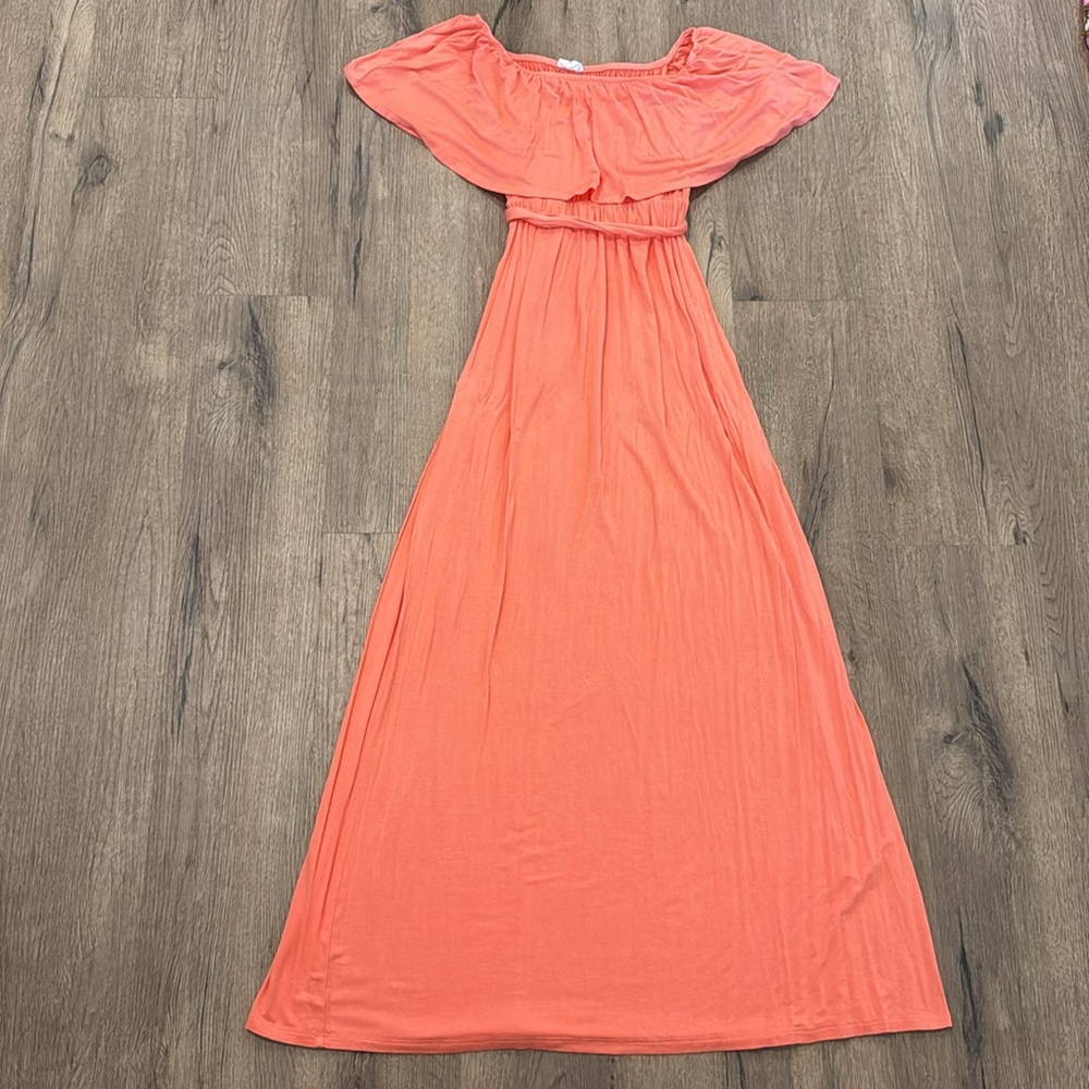 Shop Hope’s Maxi Dress in Coral